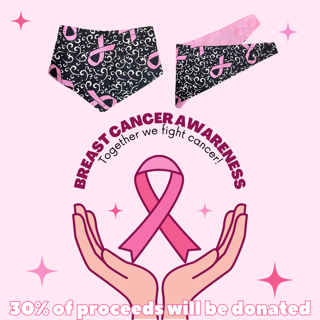BREAST CANCER AWARENESS REVERSIBLE SNAP BANDANA
